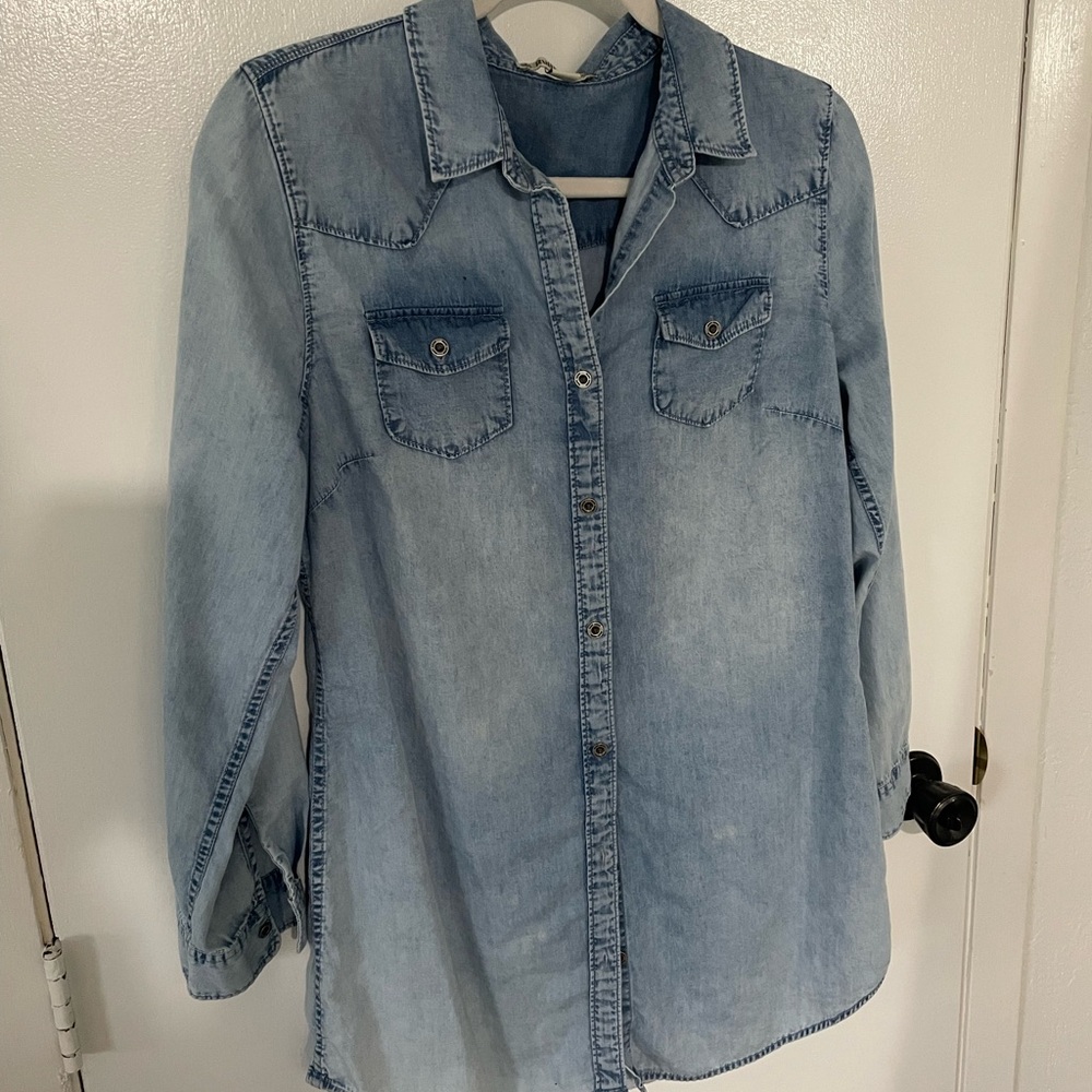 Casual denim mini dress or top